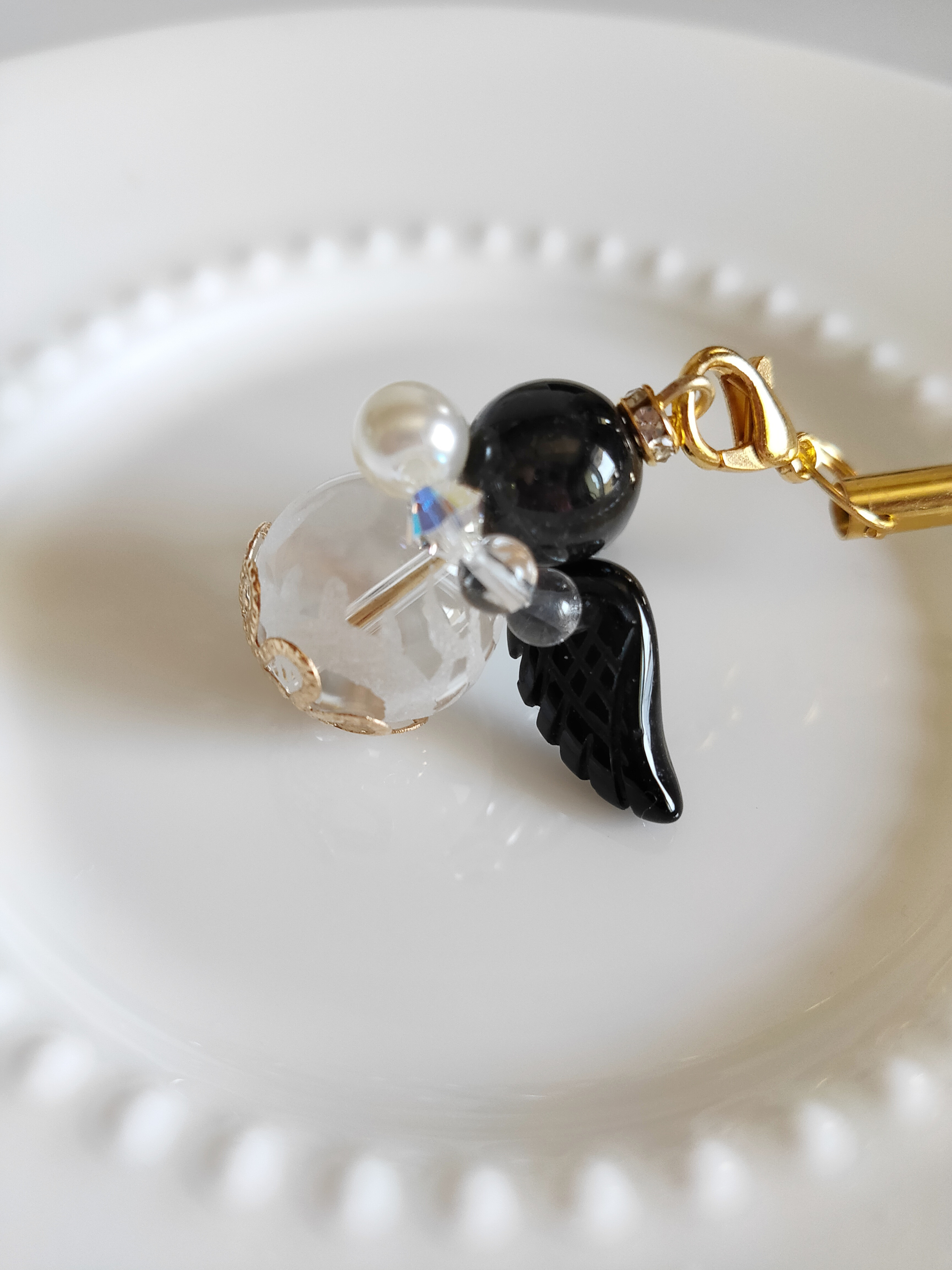 激レア てるてる天使 根付 ストラップ リール付ストラップ 3フック – A.Y.Judie キーホルダー・アクリルキーホルダー