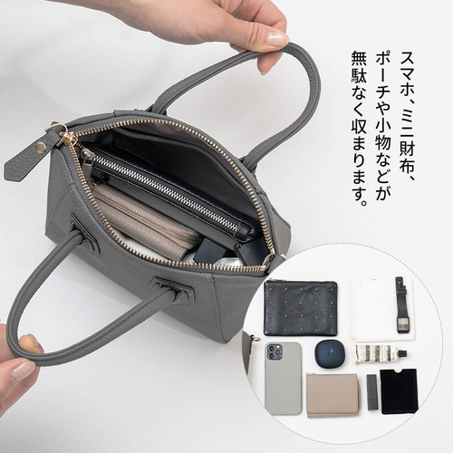 本革 2way ベイビーサイズ トートバッグ ゴールド金具