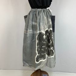 グレー旗のギャザースカート 6枚目の画像