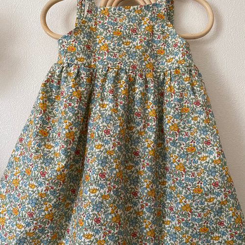 再販 リバティ生地使用♡花柄キャミワンピース ベビー&キッズ服