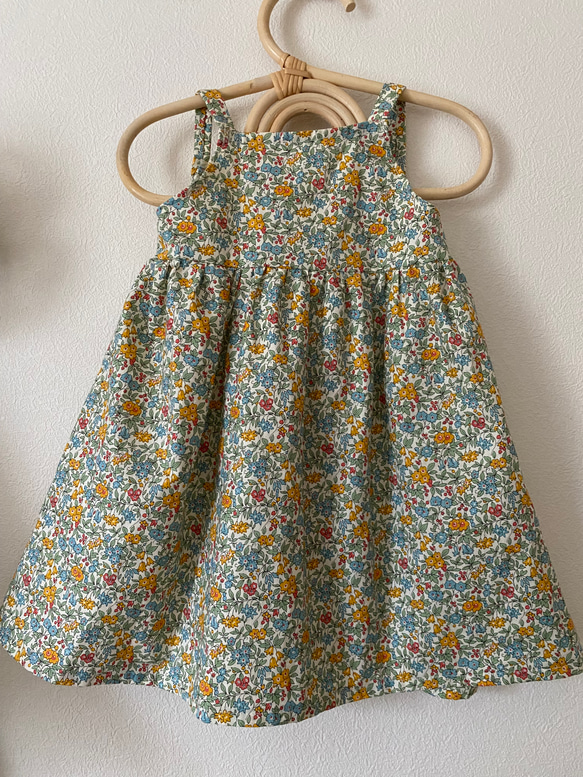 再販 リバティ生地使用♡花柄キャミワンピース ベビー&キッズ服