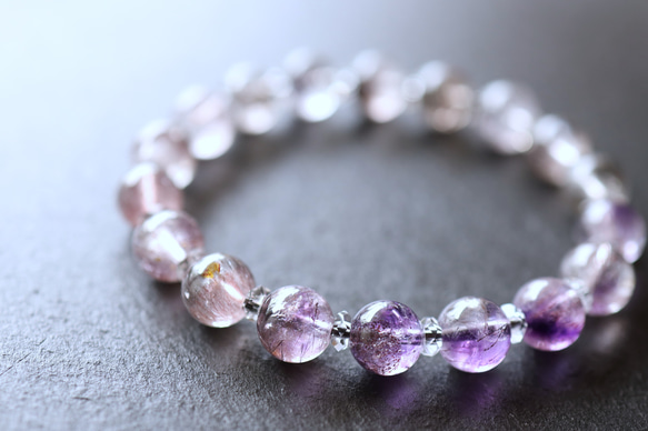 天然石ブレスレット　おまとめページ 天然スーパーセブンブレスレット 12mm [b886-12mm
