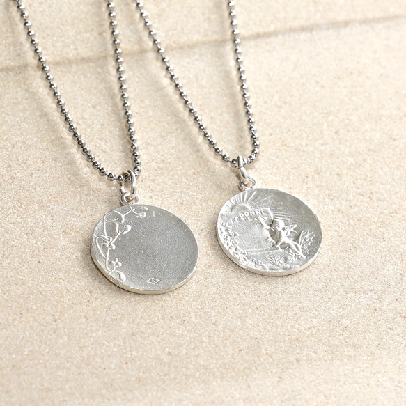 The Antique Coin Necklace / SV925≪送料無料≫ アンティーク コインネックレス 1枚目の画像