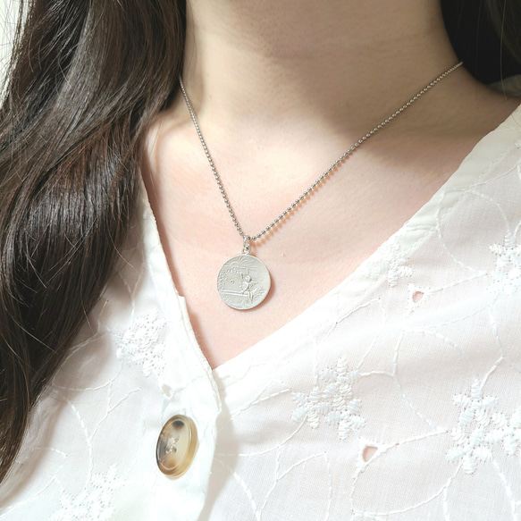 The Antique Coin Necklace / SV925≪送料無料≫ アンティーク コインネックレス 2枚目の画像