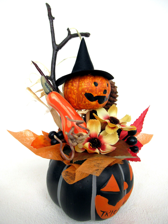 ハロウィンかぼちゃ器飾り　小23-2 5枚目の画像
