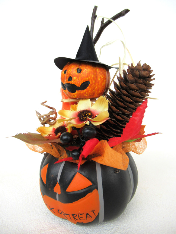 ハロウィンかぼちゃ器飾り　小23-2 6枚目の画像