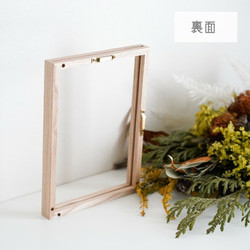 ［送料込］ウッドフレーム / A5サイズ クリアボード フレーム フォト クリアポスター用 アルバム レター 3枚目の画像