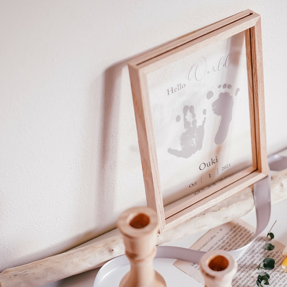 ［送料込］ウッドフレーム / A5サイズ クリアボード フレーム フォト クリアポスター用 アルバム レター 5枚目の画像