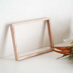 ［送料込］ウッドフレーム / A5サイズ クリアボード フレーム フォト クリアポスター用 アルバム レター 2枚目の画像