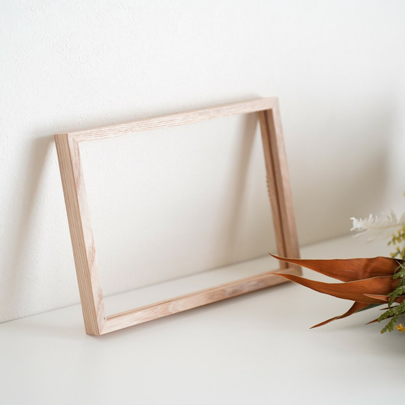 ［送料込］ウッドフレーム / A5サイズ クリアボード フレーム フォト クリアポスター用 アルバム レター 2枚目の画像