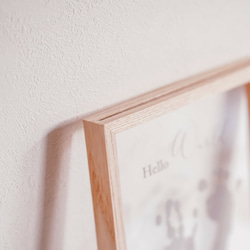 ［送料込］ウッドフレーム / A5サイズ クリアボード フレーム フォト クリアポスター用 アルバム レター 6枚目の画像