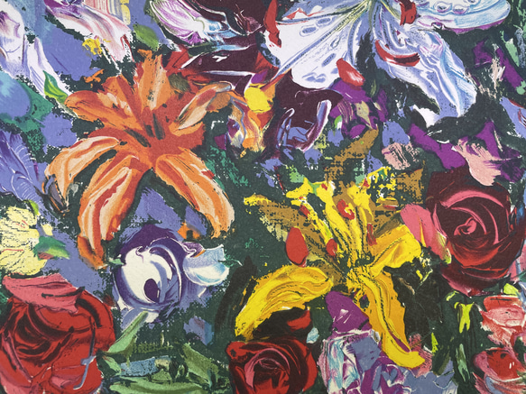 山形 弘 作／『リトグラフ　花』 山形