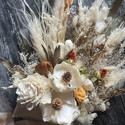 ドライフラワー ウェディングブーケ ブーケ maaaachin 通販