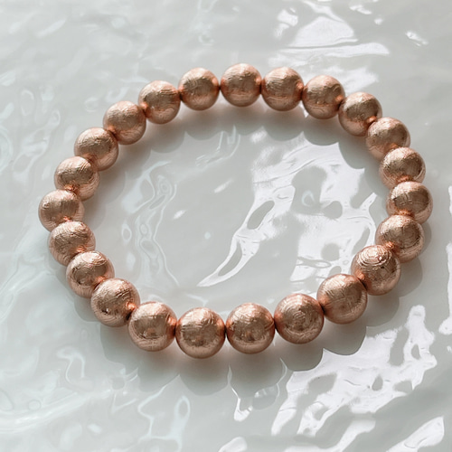 ギベオン隕石（メテオライト）ピンクゴールドブレス ブレスレット