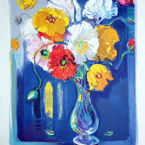 山形 弘 作／『リトグラフ パンジー』 版画 art-弘楽 通販 16504568