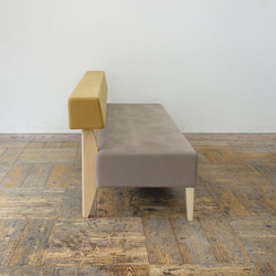 2.5s Border sofa（NA×背:SA-135 OCHRE  座:SA-186 WALNUT) 6枚目の画像