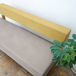 2.5s Border sofa（NA×背:SA-135 OCHRE  座:SA-186 WALNUT) 8枚目の画像