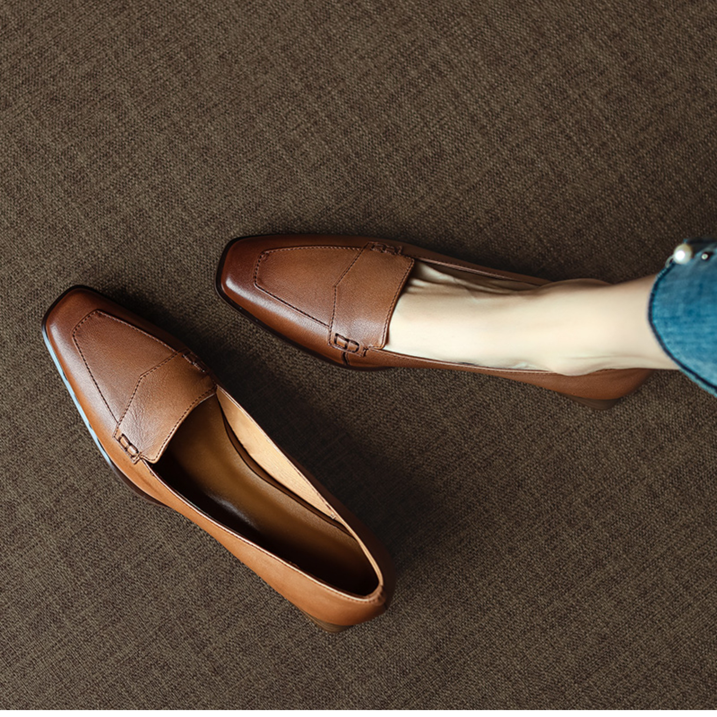 本革 パンプス シューズ 散歩靴 履きやすい オフィス 通勤 仕事 妊娠 3e靴 Creema春の福袋 復刻まつり