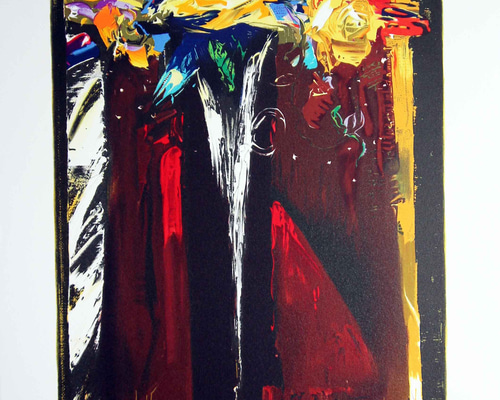 山形 弘 作／『リトグラフ 薔薇』 版画 art-弘楽 通販 16504688