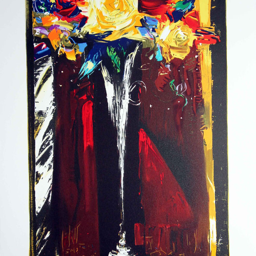 山形 弘 作／『リトグラフ 薔薇』 版画 art-弘楽 通販 16504688