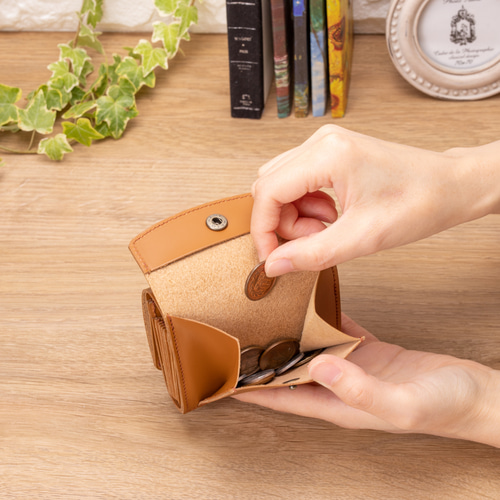 ほぼ未使用】MONT BLANC ケース ミニ財布 小銭入れ レザー ブランポム