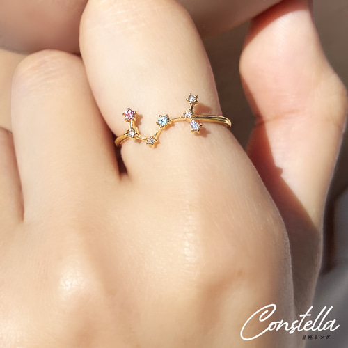 10k ローズゴールドさそり