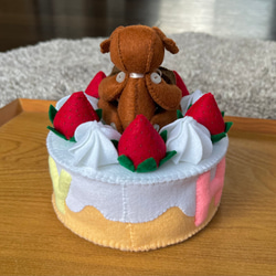【オーダー様専用】HAPPY ・ケーキ 5枚目の画像