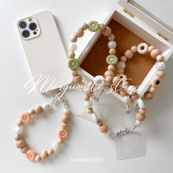 NEW】marguerite strap スマホストラップ 手首掛け 落下防止 iPhone 