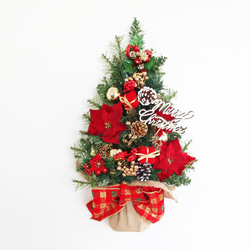 2023年新作 壁に掛けるクリスマスツリー「送料無料」リースタイプのクリスマスツリー 2枚目の画像