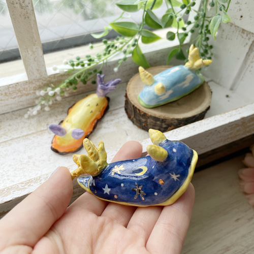 陶器のウミウシ 日常の空シリーズ/青空 夕空 夜空 夕日 夕焼け 星空