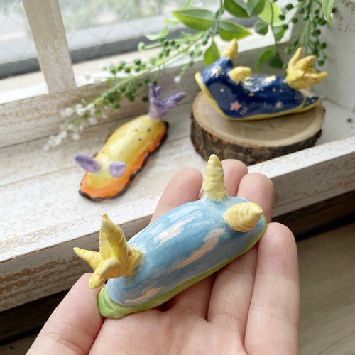 陶器のウミウシ 日常の空シリーズ/青空 夕空 夜空 夕日 夕焼け 星空