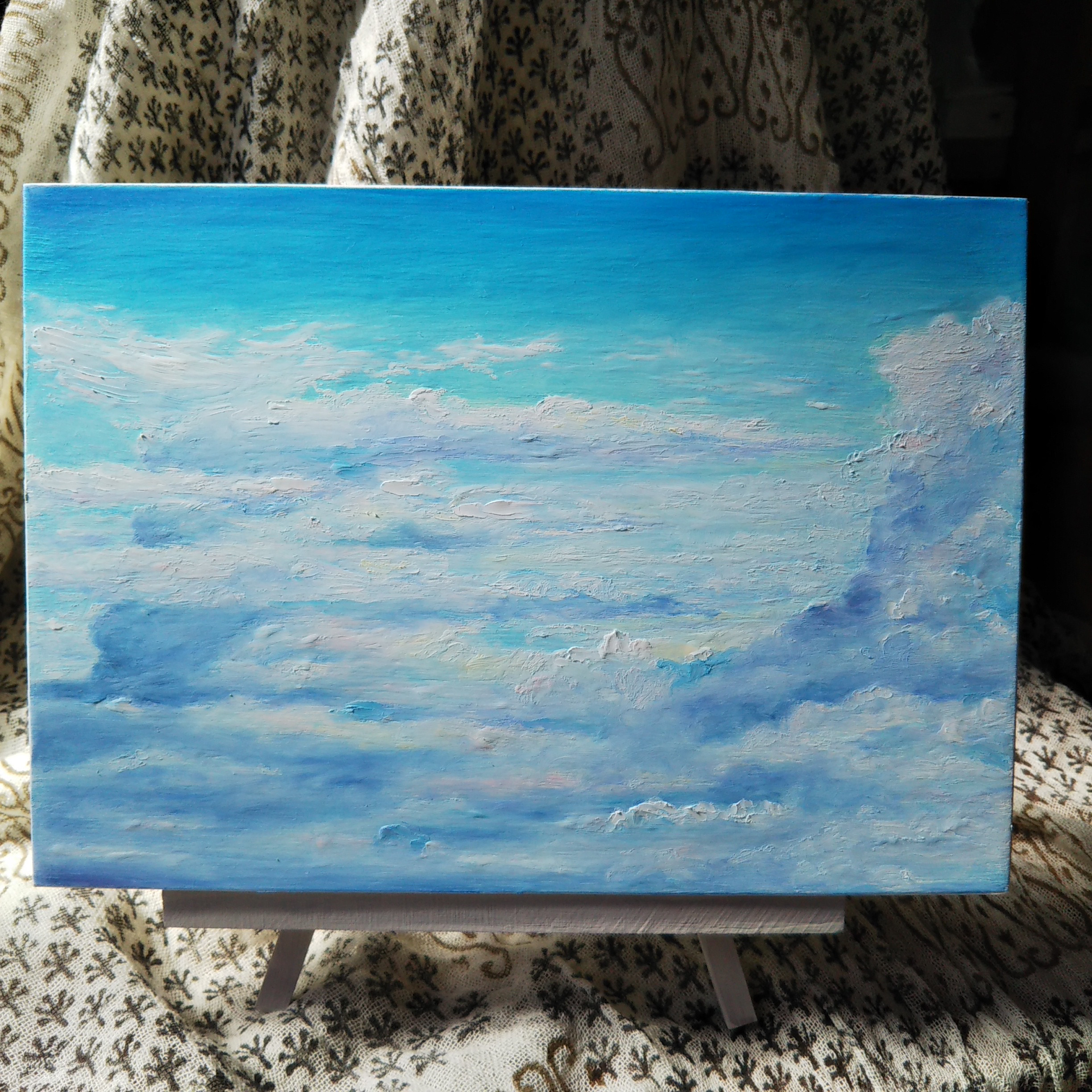 湿原の夏　パステル画