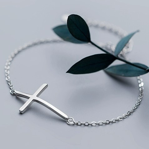 足元美人になる！シンプルで使いやすい十字架モチーフアンクレット A011