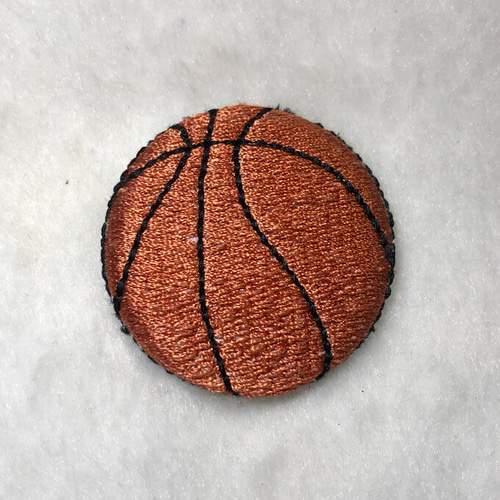 ☆刺繍缶バッジ☆ バスケットボール ピンバッチ studio yossy 通販