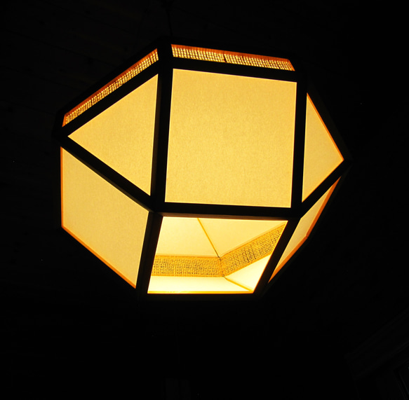 インテリア照明　双六(すごろく)　IS4DP-1　異相双四角台塔柱　ペンダントライト 8枚目の画像