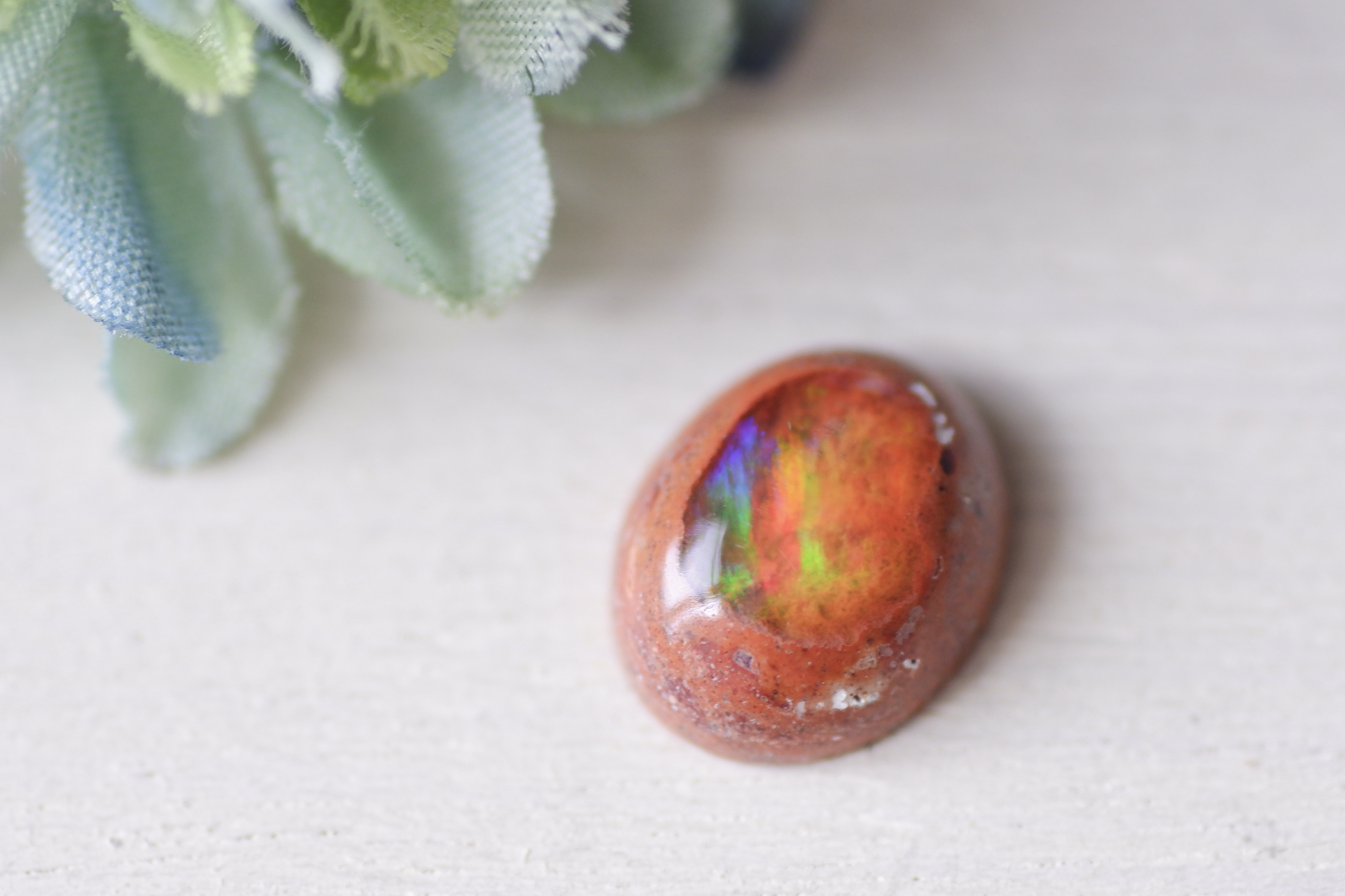 カンテラ・オパール＊オーバル・カボション・カット＊4.55ct＊12.8×10.5mm＊OP-071