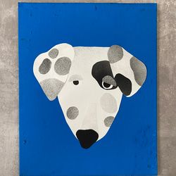 ダルめしアン！】ダルメシアン 原画 キャンバスアート 犬の絵
