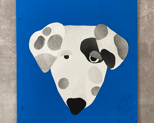 ダルめしアン！】ダルメシアン 原画 キャンバスアート 犬の絵 絵本