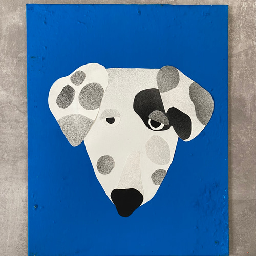 ダルめしアン！】ダルメシアン 原画 キャンバスアート 犬の絵 絵本