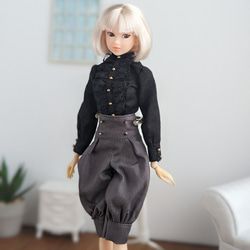 955※単品※グレーのバルーンパンツ※momokoDOLLアウトフィット※1/6ドール服 1枚目の画像