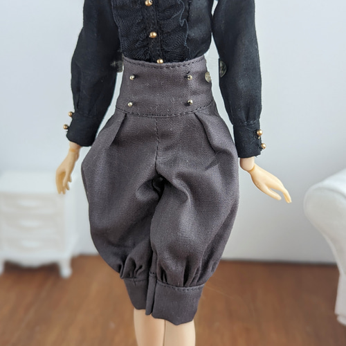 955※単品※グレーのバルーンパンツ※momokoDOLLアウトフィット※1/6ドール 