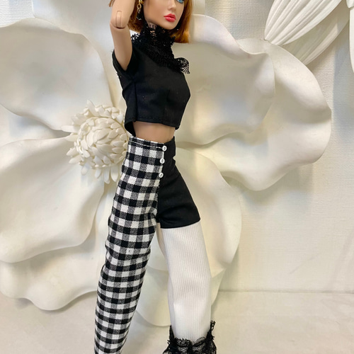 バイカージャケットバービーサイズPoppy Parker1/6ドール1/6服