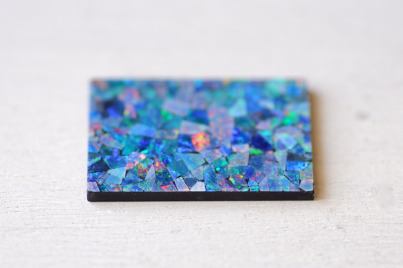 モザイク・オパール＊プレート・カット＊16.56ct＊29.8×19.8mm＊OP-054 人気・おすすめ｜使いやすい・旅行におすすめ 品質保証 全国発送 日本国内発送・最短翌日お届け