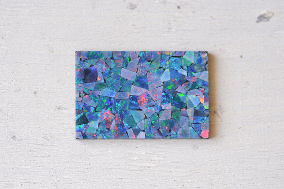 モザイク・オパール＊プレート・カット＊16.56ct＊29.8×19.8mm＊OP-054 人気・おすすめ｜使いやすい・旅行におすすめ 品質保証 全国発送 日本国内発送・最短翌日お届け