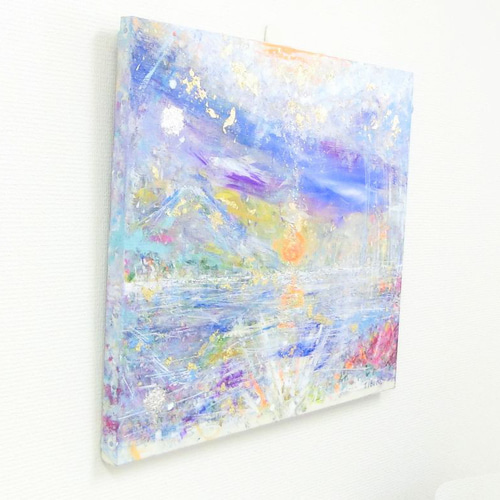 原画 「心の風景 」 キャンバス 横53㎝ × 縦46㎝ × 奥行2㎝ 絵画 息吹