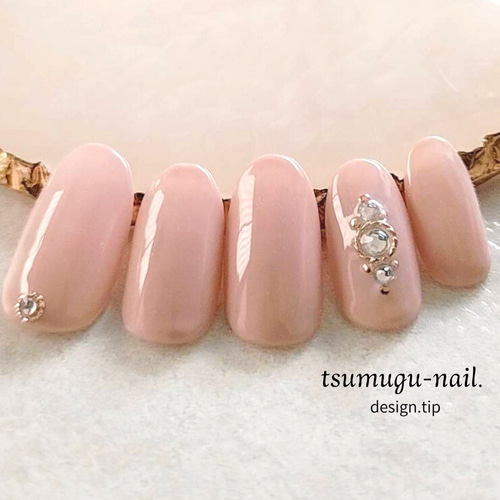 No.014】パーツアートネイル ネイルチップ（つけ爪） tsumugu