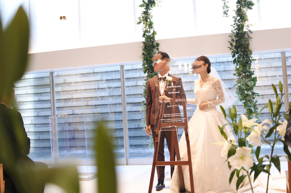 透明な結婚証明書（A2サイズ） 