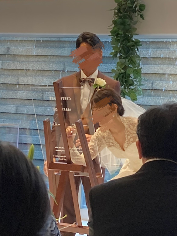 透明な結婚証明書（A2サイズ） 