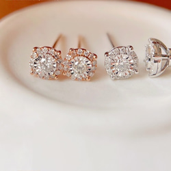 最終価格！ 天然パール　K18 ダイヤ　ピアス 天然ダイヤモンドピアス0.5ct k18 ピアス（スタッド・一粒