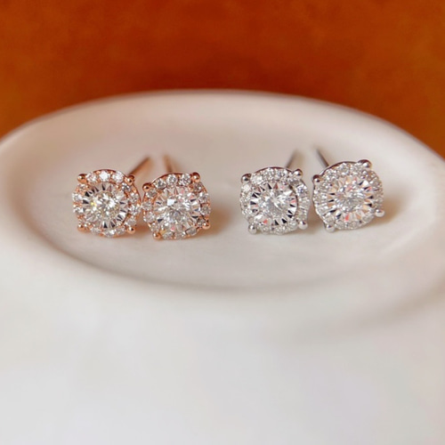 天然ダイヤモンドピアス0.5ct k18 ピアス（スタッド・一粒